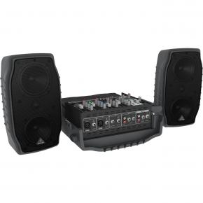 BEHRINGER PPA200 - система звукоусиления, 150 Вт, 5 каналов,, эффекты, микрофон