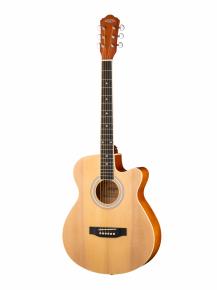 HS-4040-N Акустическая гитара, с вырезом, цвет натуральный, Naranda