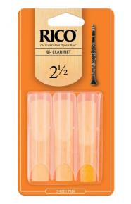 RCA0325 Rico Трости для кларнета Bb, размер 2.5, 3шт, Rico