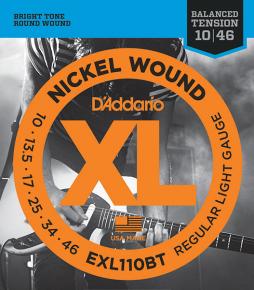 EXL110BT Nickel Wound Комплект струн для электрогитары, Regular Light, 10-46, D'Addario