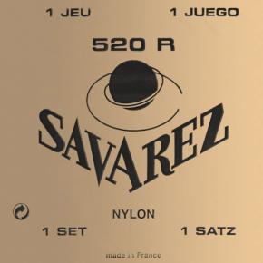 520R Carte Rouge Комплект струн для классической гитары, посеребренные, сильное натяжение, Savarez