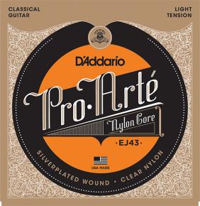 EJ43 PRO ARTE Струны для классической гитары нейлоновые Light D`Addario