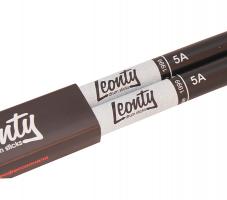 LB5AW 5А Барабанные палочки, граб, деревянный наконечник, черные, Leonty