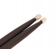 LB5AW 5А Барабанные палочки, граб, деревянный наконечник, черные, Leonty