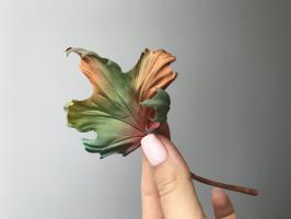 Кленовый лист из японского шёлка